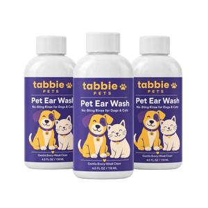 3 bottles of Tabbie Pet Ear Wash
